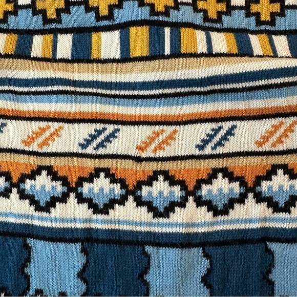 LIVE LACOSTE ABSTRACT NOVELTY PRINT PULLOVER SWEATER SIZE 7 XXL - Picture 16 of 16